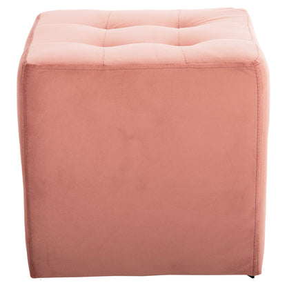 Stool Punk Hm264.12 Dusty Pink Velvet 39Χ39Χ36hcm.
