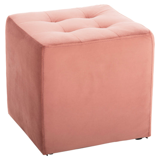 Stool Punk Hm264.12 Dusty Pink Velvet 39Χ39Χ36hcm.