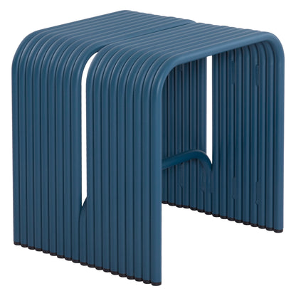 Stool Series Intrepid Hm6325.08 Aluminum In Blue Color 40x38x42,5hcm.