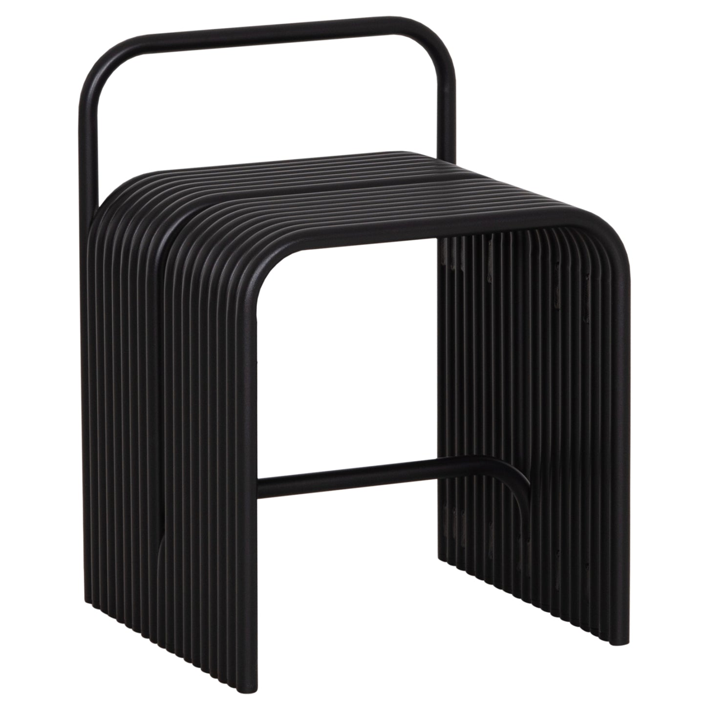 Stool Series Intrepid Hm6326.01 Aluminum In Black 40x38x55hcm.