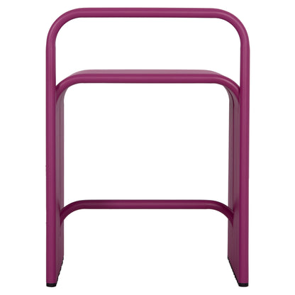Stool Series Intrepid Hm6326.05 Aluminum In Purple Color 40x38x55hcm.