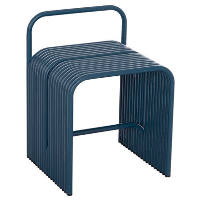 Stool Series Intrepid Hm6326.08 Aluminum In Blue Color 40x38x55hcm.