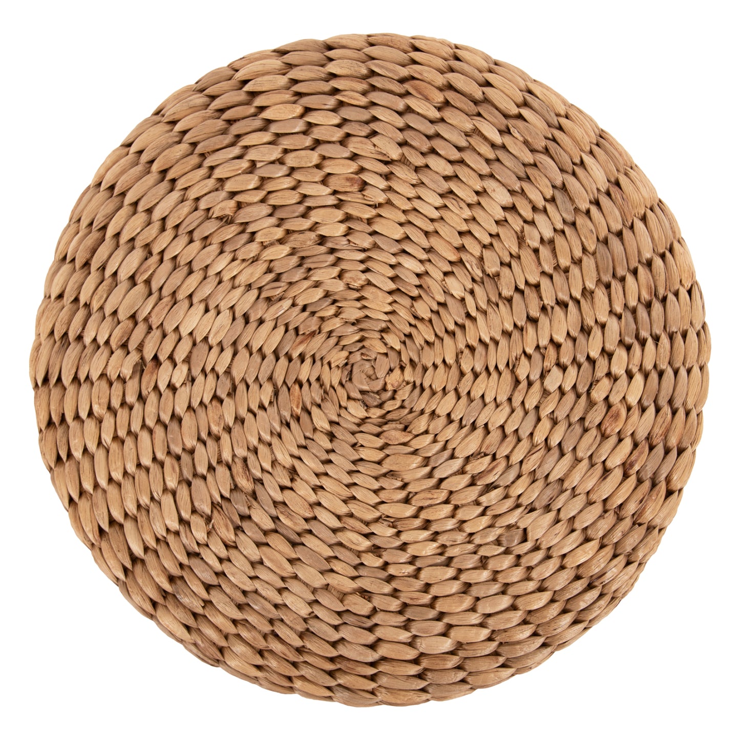 Taro Boho Woven Teak Stool - Dia43x43cm