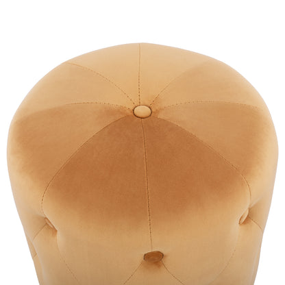 Stool Torrie Hm8405.09 Gold Velvet With Gold Base Diameter 36x45cm