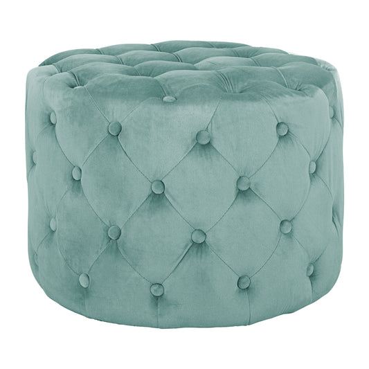 Stool Kassie Hm8406.07 Pistachio Green Velvet T.chesterfield Φ60x43hcm.