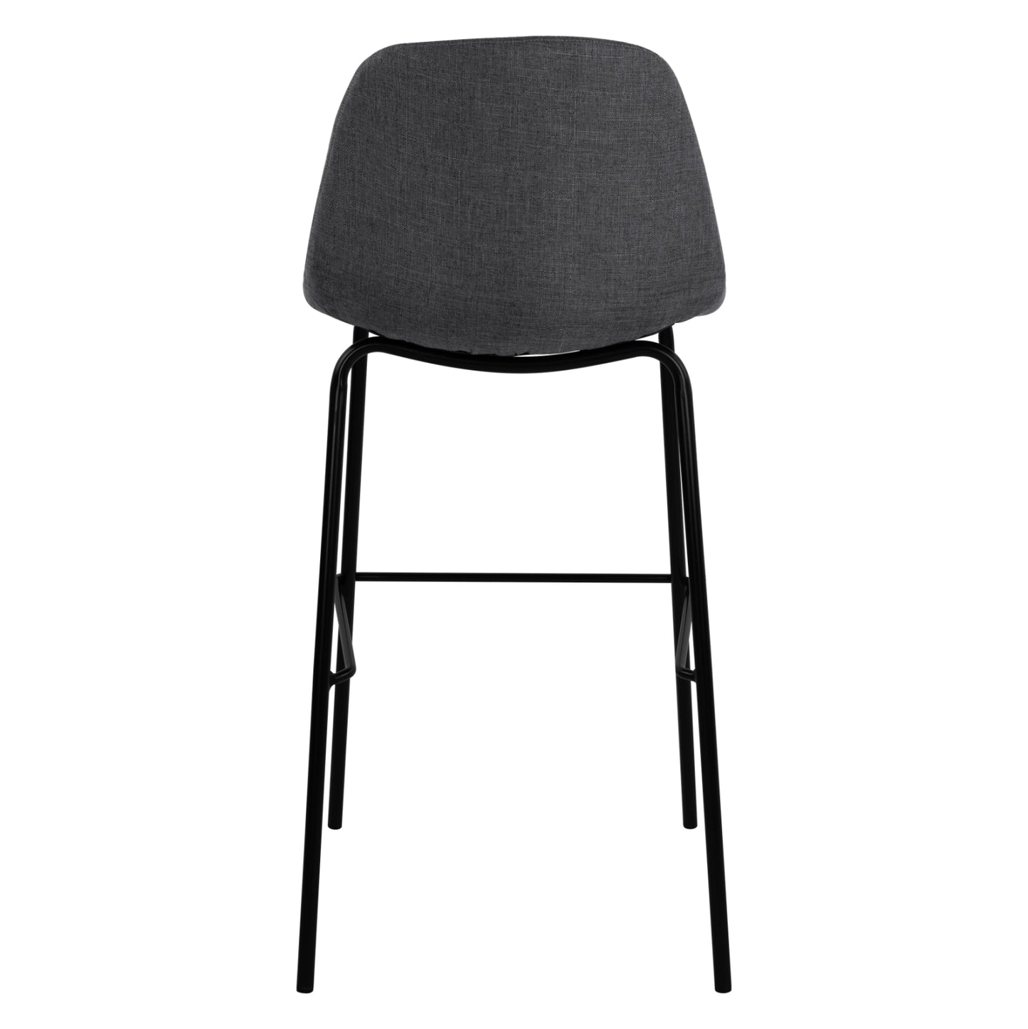 Stool With Metallic Frame And Fabric In Grey Color 47x50x106cm Hm8579.10