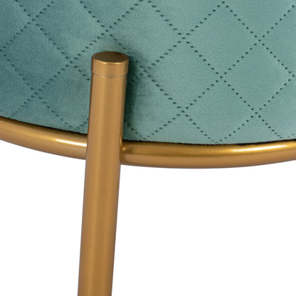 Stool Sinta Hm8638.07 Peanut Shade With Gold Base 42x42x38cm