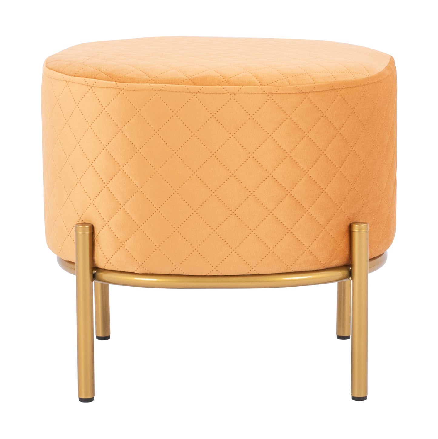 Stool Sinta Hm8638.09 Gold Velvet With Gold Base 42x42x38cm