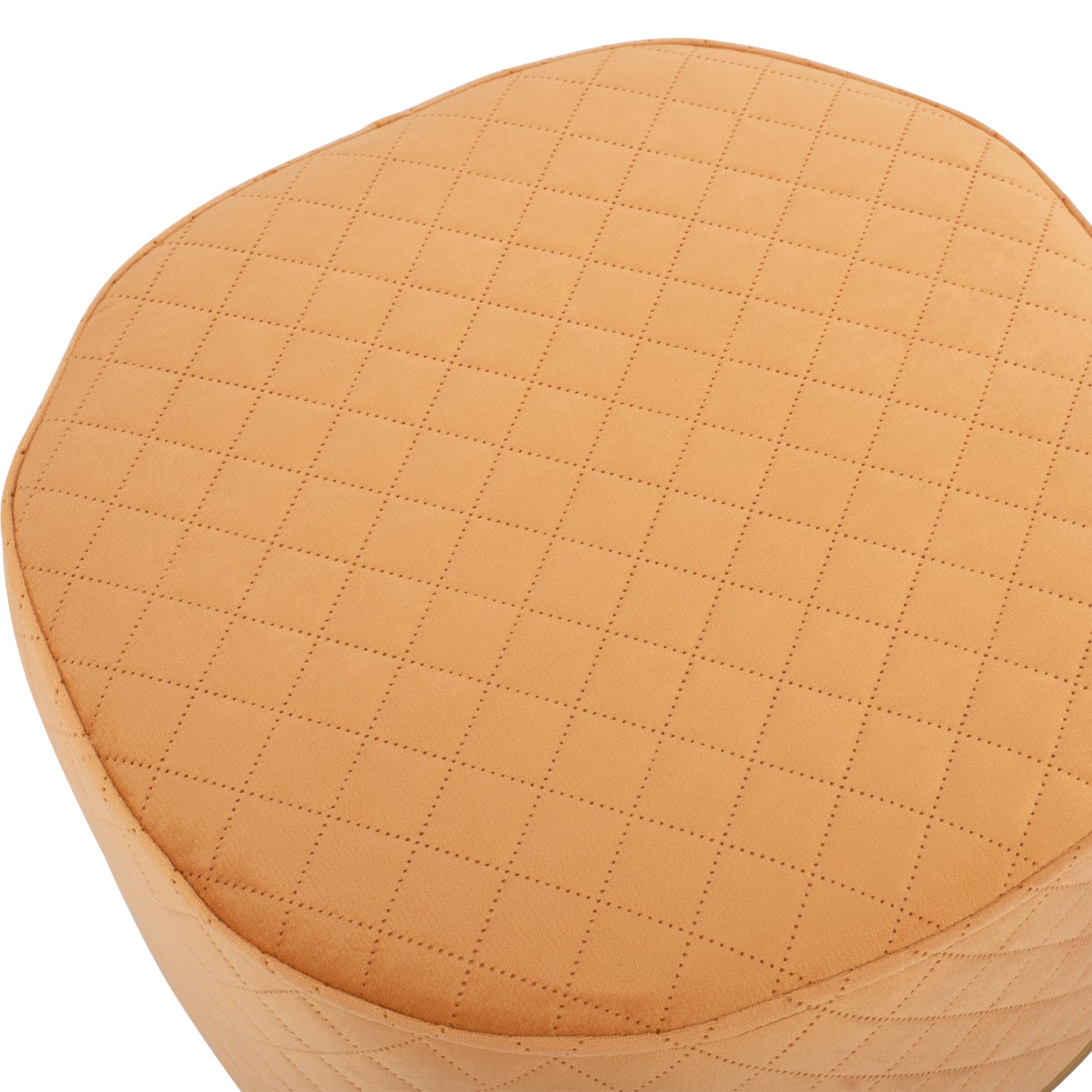 Stool Sinta Hm8638.09 Gold Velvet With Gold Base 42x42x38cm