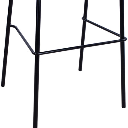 Hm9298.10 Bar Stool, Grey Fabric, Metal Legs, 47x51x96