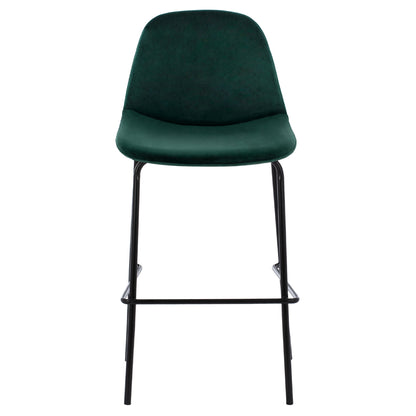 Hm9298.13 Bar Stool Vincent, Cypress Green, Metal Legs, 47x51x96