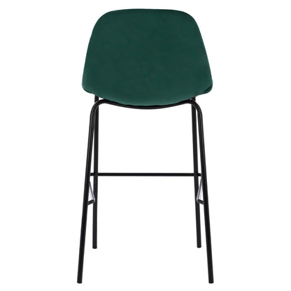 Hm9298.13 Bar Stool Vincent, Cypress Green, Metal Legs, 47x51x96