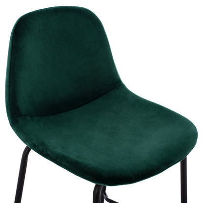 Hm9298.13 Bar Stool Vincent, Cypress Green, Metal Legs, 47x51x96