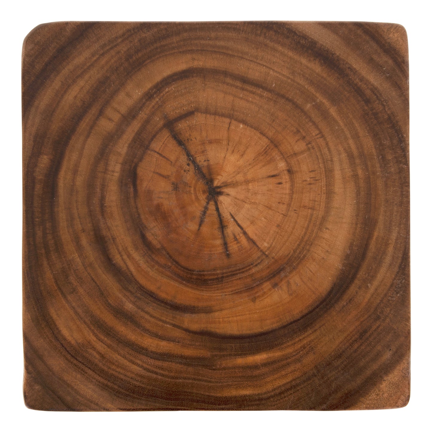 Stool Gebo Hm9754 Square Made Of Suar Wood In Walnut 35x35x46,5hcm.