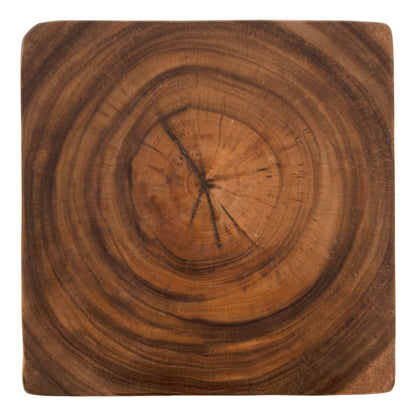 Stool Gebo Hm9754 Square Made Of Suar Wood In Walnut 35x35x46,5hcm.