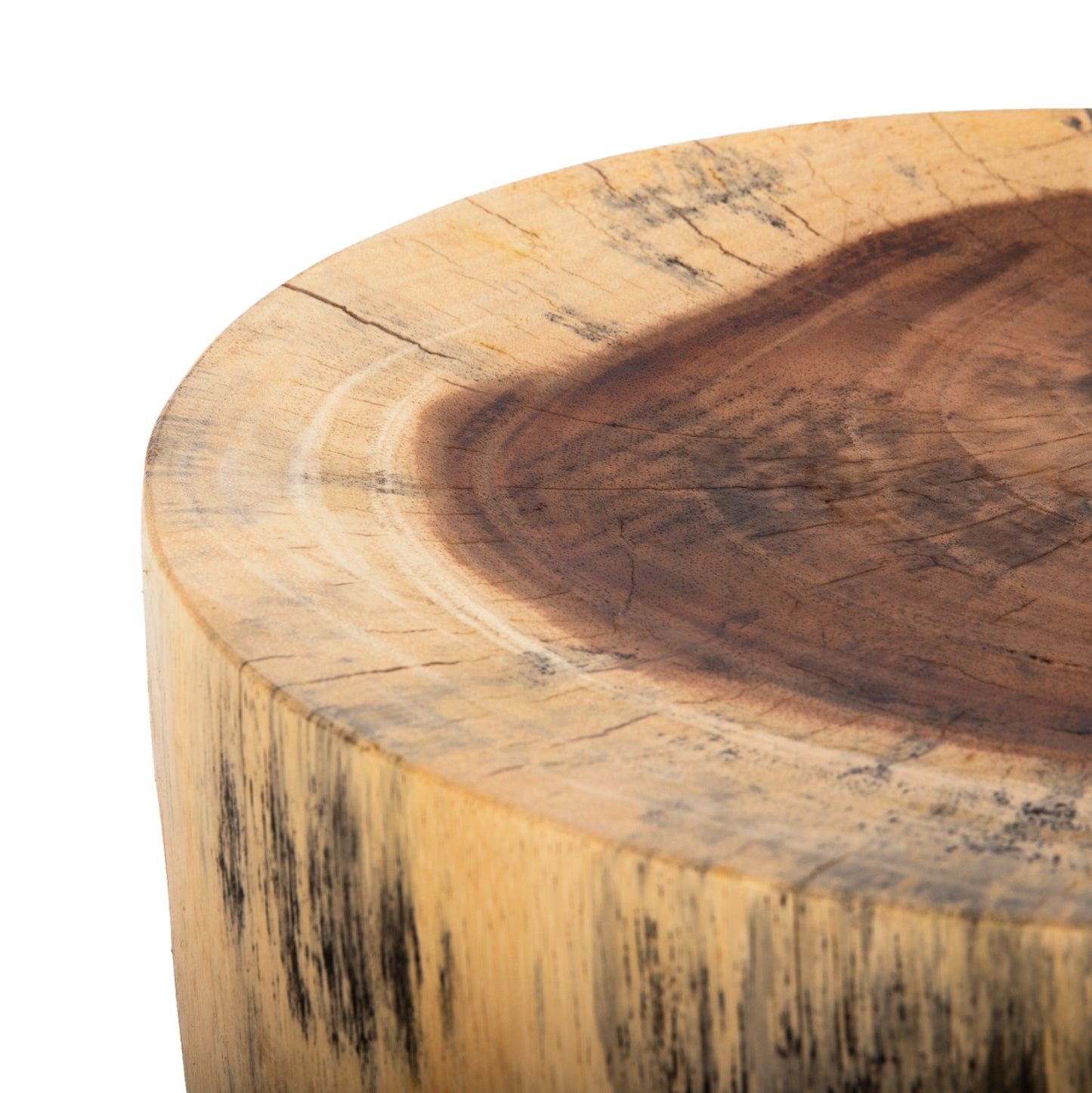 Stool Onyx Hm9755 Solid Suar Wood In Natural Color-claw Shape Φ30Χ40hcm.