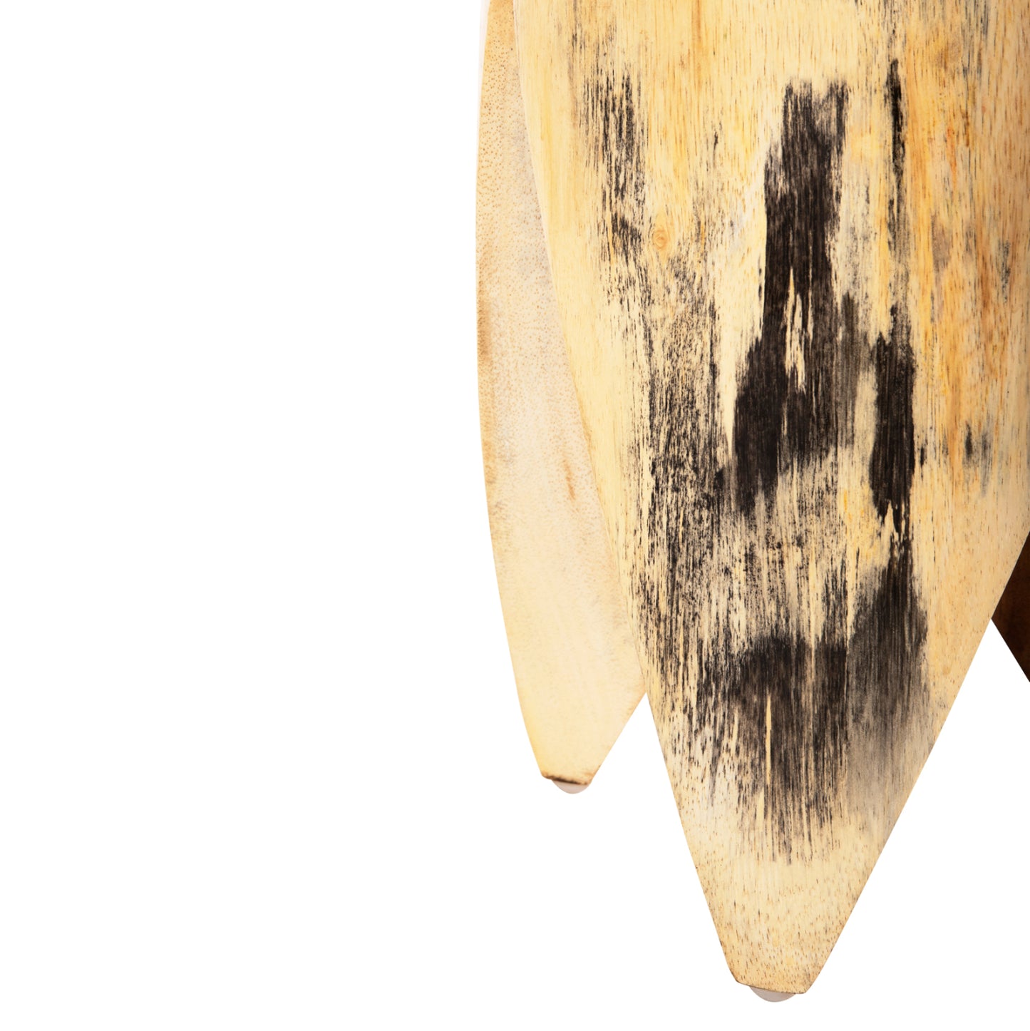 Stool Onyx Hm9755 Solid Suar Wood In Natural Color-claw Shape Φ30Χ40hcm.