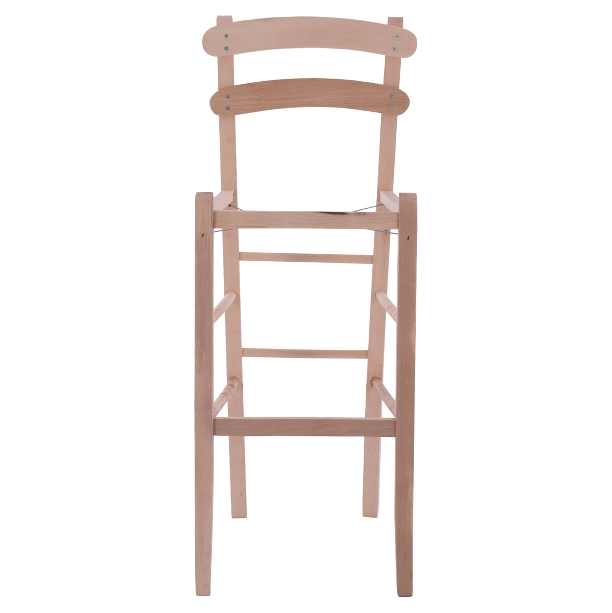 Unpainted Wooden Bar Stool Hm5579.04, No Arms, High