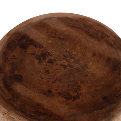 Round Stool Febryd Hm18233.11 Solid Suar Wood In Natural Φ35x45hcm.