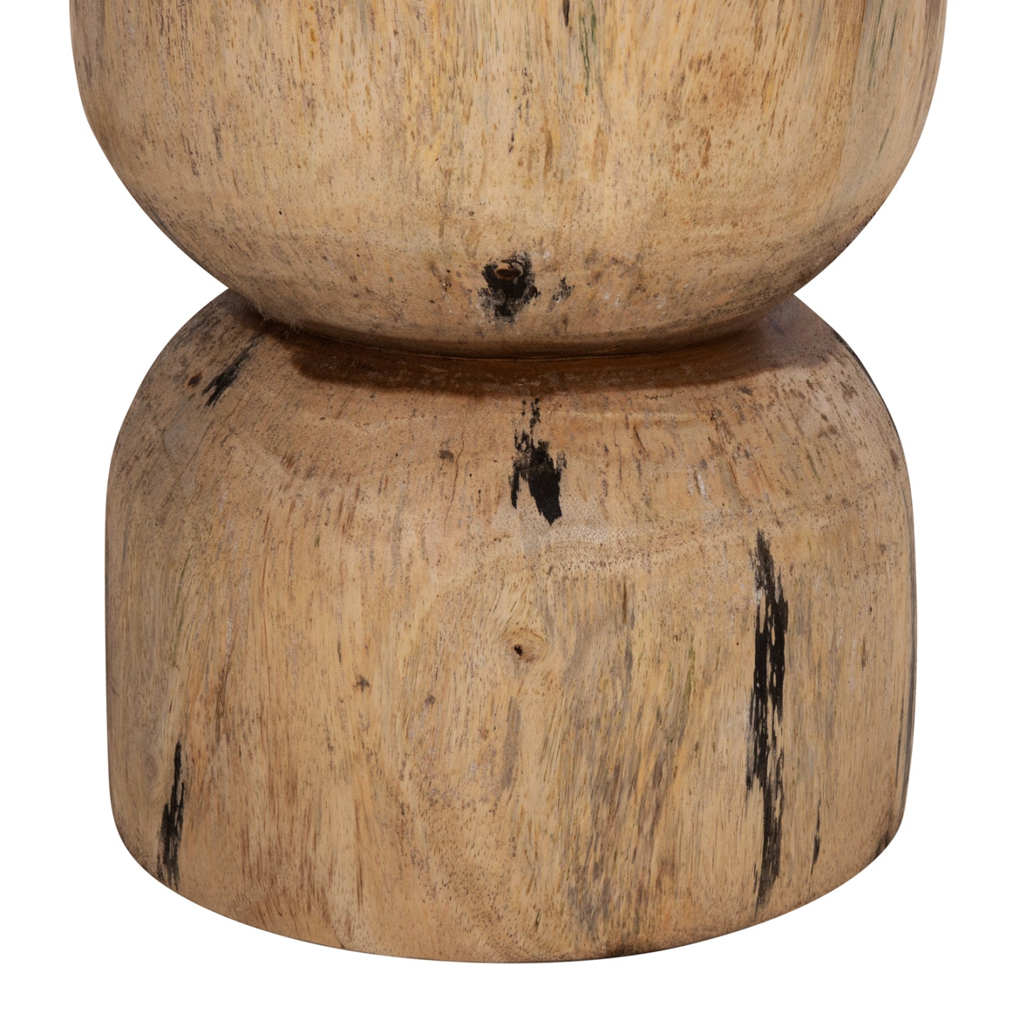 Round Stool Febry Hm9753 Solid Suar Wood In Natural Φ35x45hcm.