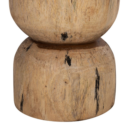 Round Stool Febry Hm9753 Solid Suar Wood In Natural Φ35x45hcm.