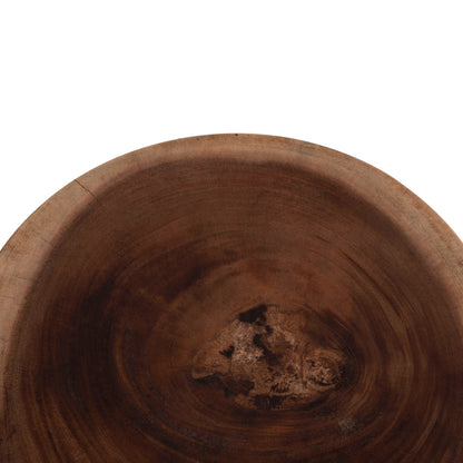 Round Stool Febry Hm9753.11 Solid Suar Wood In Natural Φ35x45hcm.