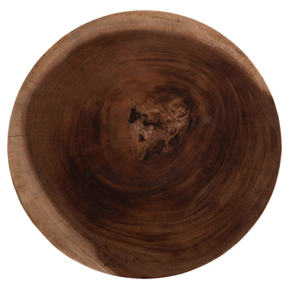 Round Stool Febry Hm9753.11 Solid Suar Wood In Natural Φ35x45hcm.