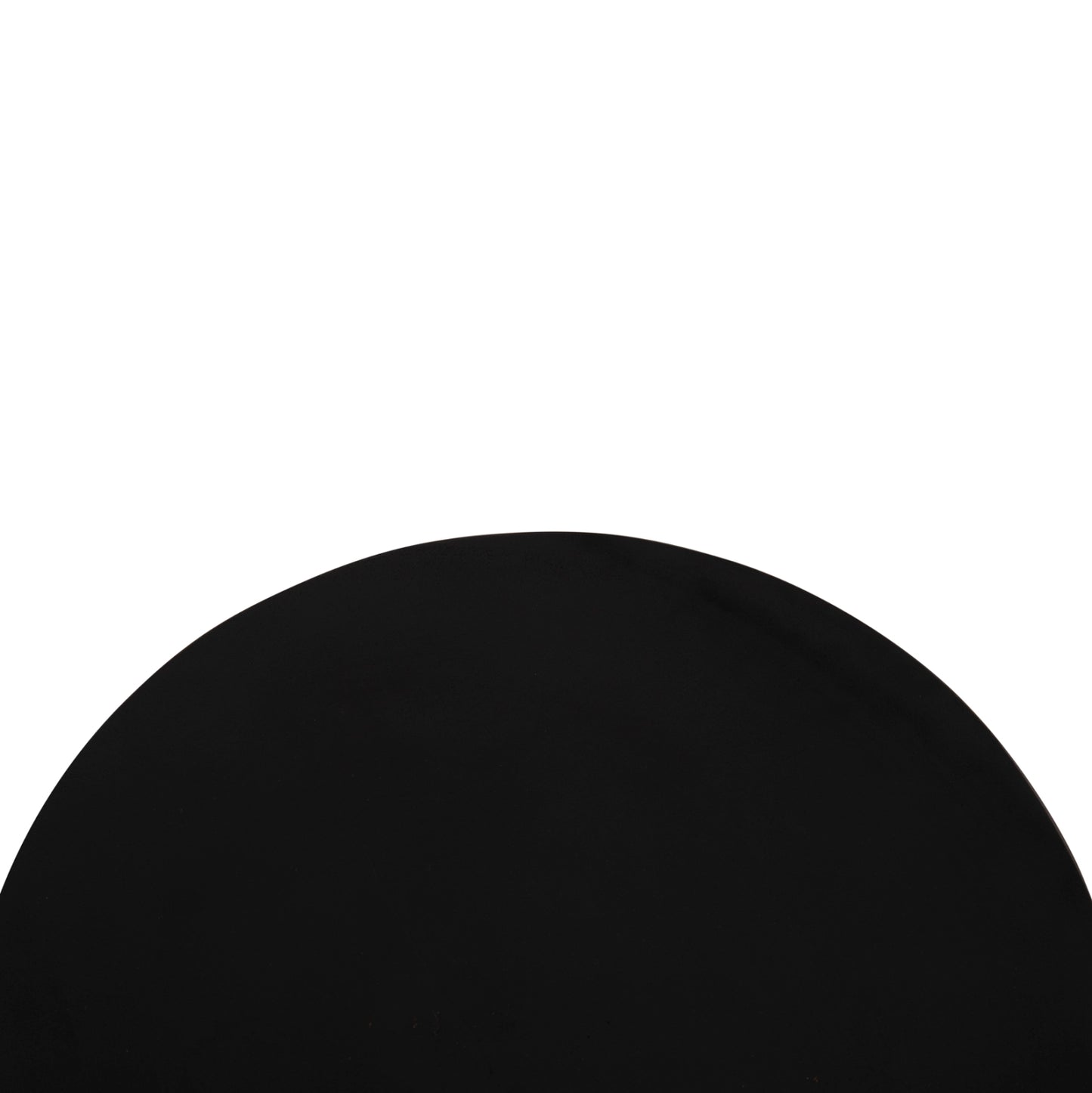 Round Stool Febry Hm9753.12 Solid Suar Wood In Black Φ35x45hcm.