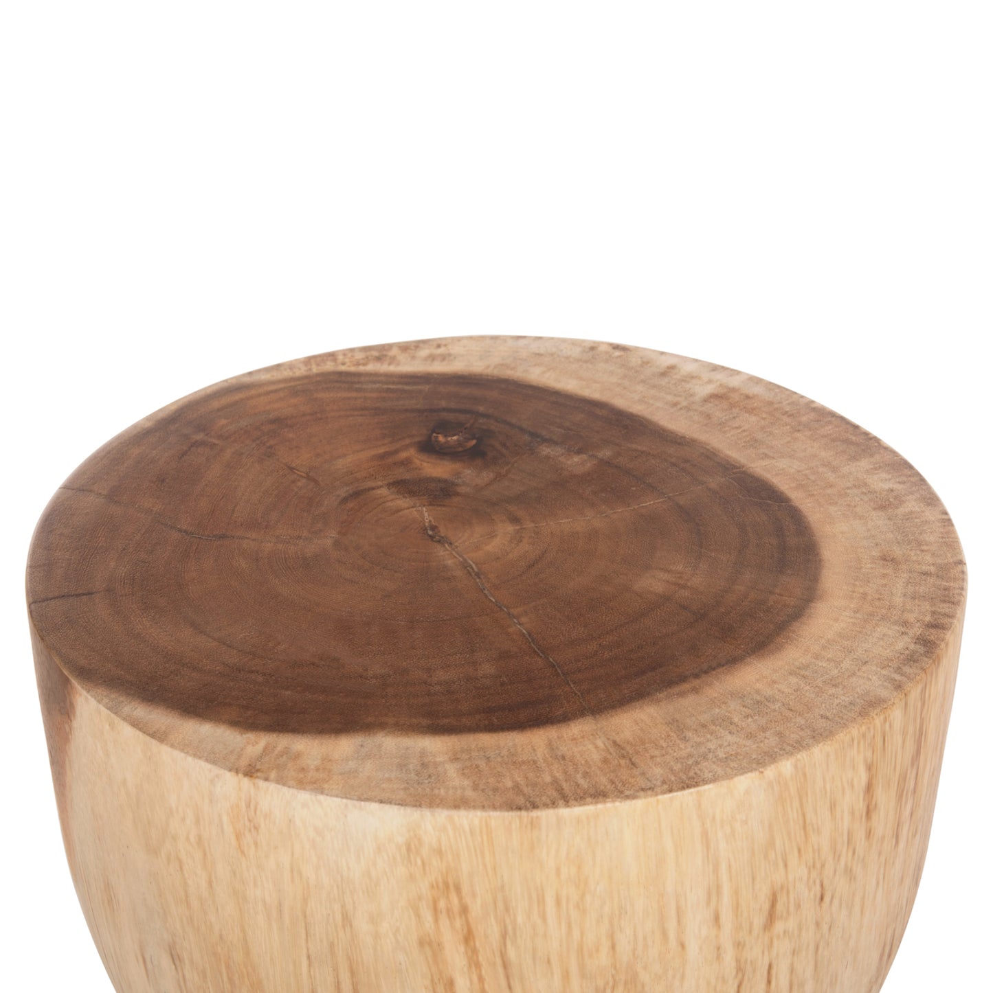 Round Stool Bello Hm9900 Solid Suar Wood In Natural Color Φ29x45h Cm.