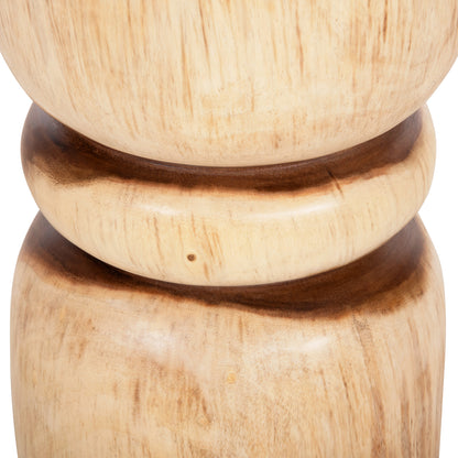 Round Stool Bello Hm9900 Solid Suar Wood In Natural Color Φ29x45h Cm.