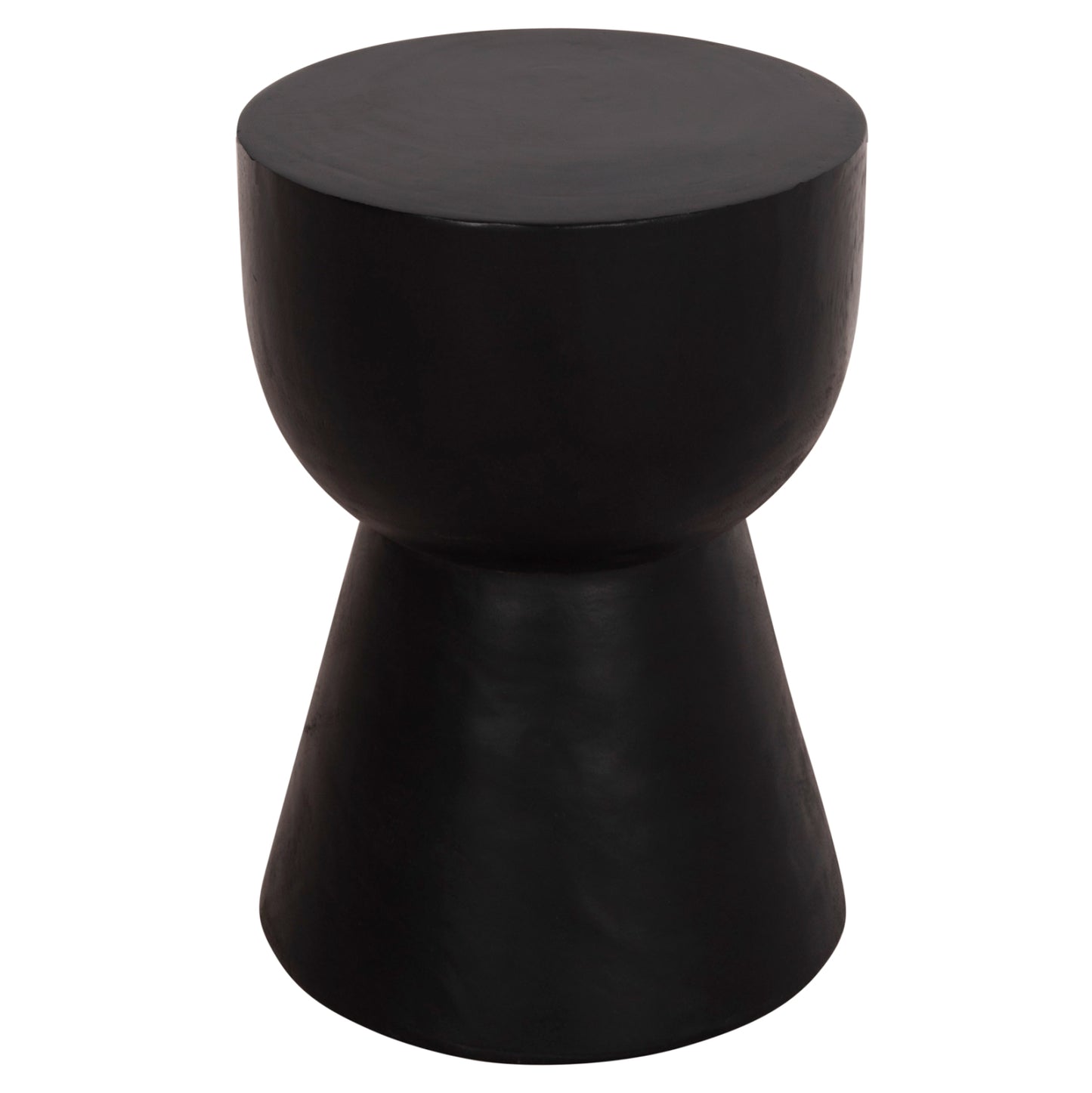 Round Stool Mamba Hm9901.12 Solid Suar Wood In Black Color Φ30x45hcm.