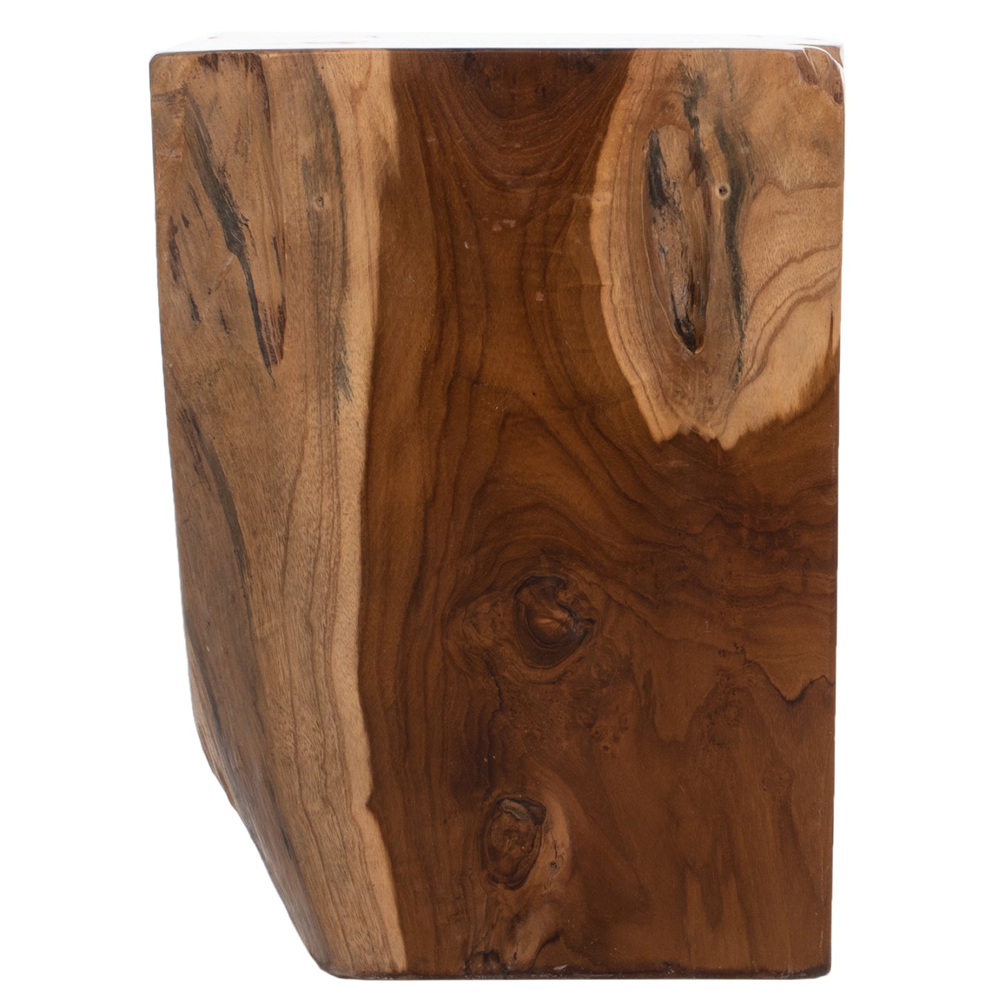 Stool Hm7721 Square Solid Teak Natural 30x30x40h