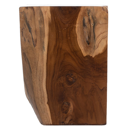 Stool Hm7721 Square Solid Teak Natural 30x30x40h