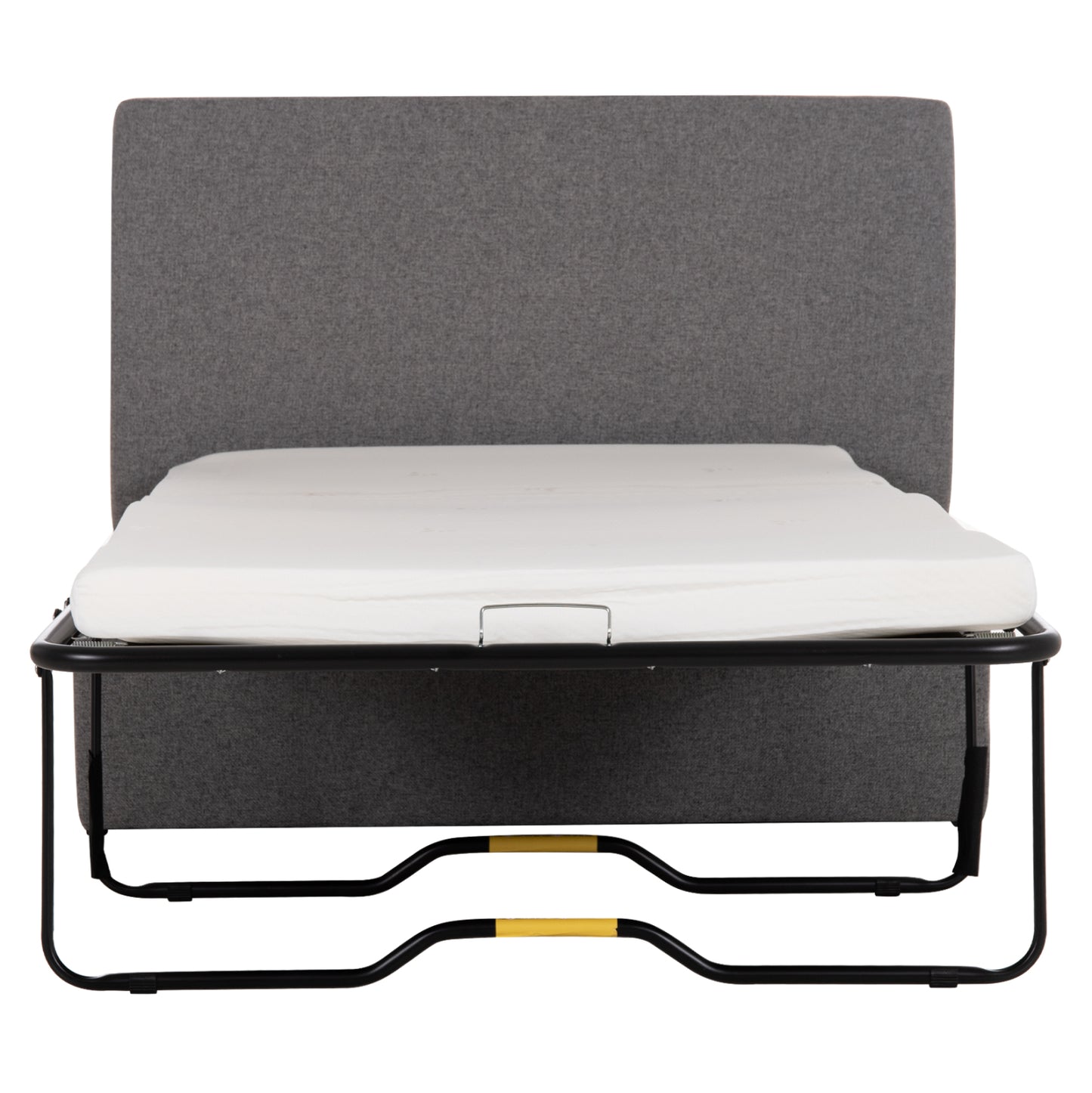 Stool With Folding Bunk Bed & Mattress Inge Hm3343.01 Grey Fabric 116x74x40hcm.
