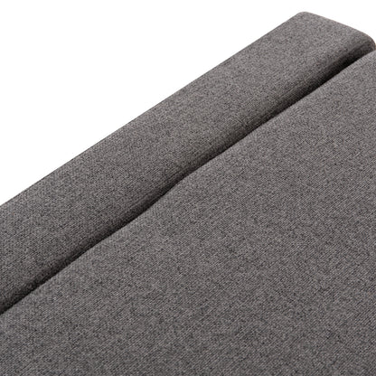 Stool With Folding Bunk Bed & Mattress Inge Hm3343.01 Grey Fabric 116x74x40hcm.
