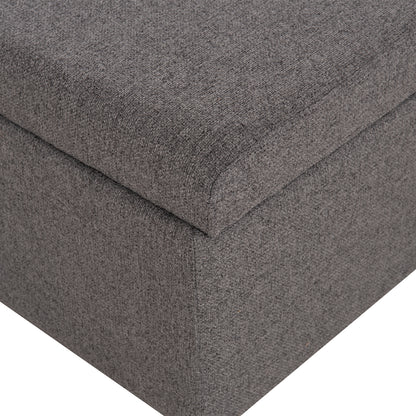Stool With Folding Bunk Bed & Mattress Inge Hm3343.01 Grey Fabric 116x74x40hcm.