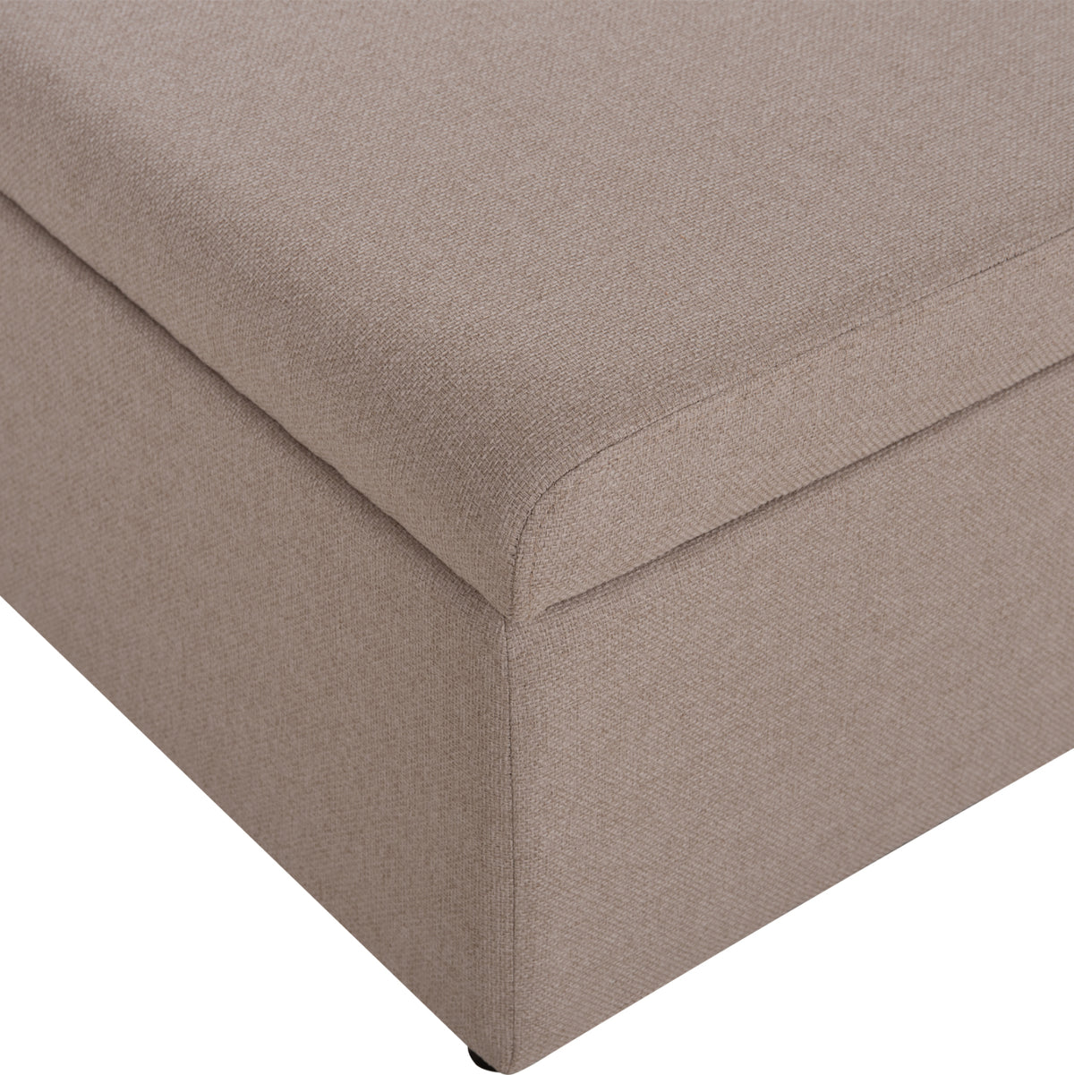 Stool With Folding Bunk Bed & Mattress Inge Hm3343.02 Beige Fabric 116x74x40hcm.