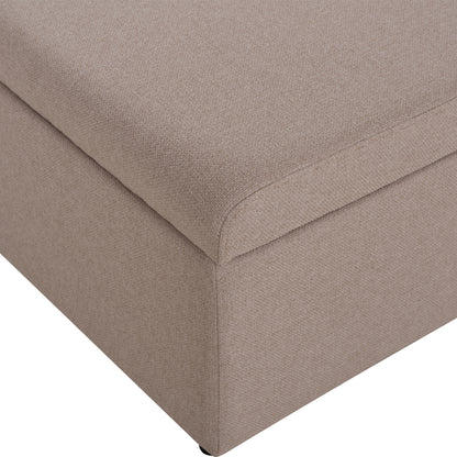 Stool With Folding Bunk Bed & Mattress Inge Hm3343.02 Beige Fabric 116x74x40hcm.