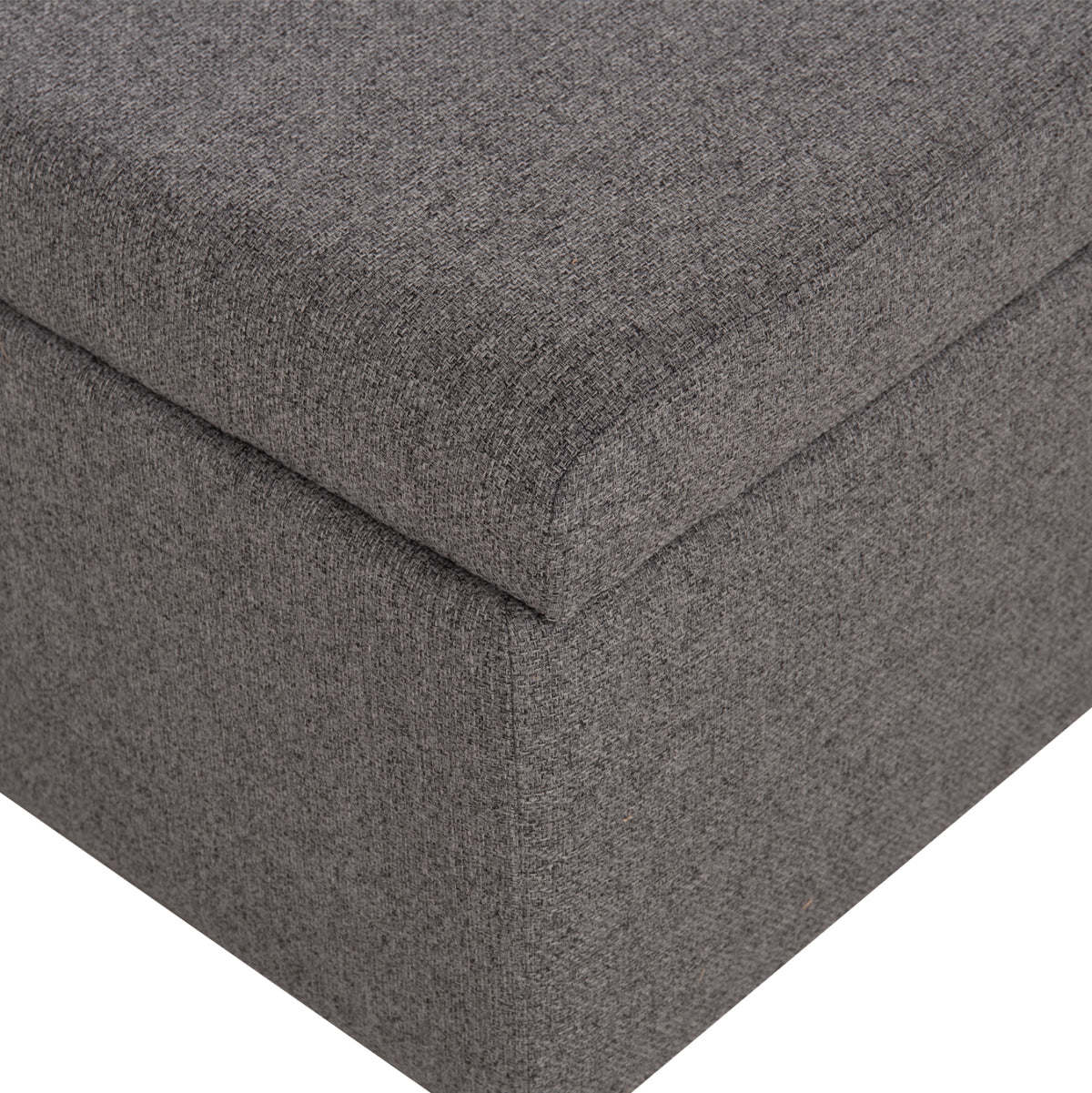 Stool With Folding Bunk Bed & Mattress Inge Grey Fabric 116x74xH40cm