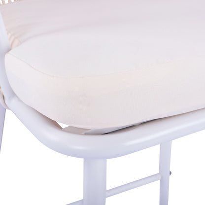 Stool With Metallic Frame And Rope White Hm5714.03 46x54x101 Cm