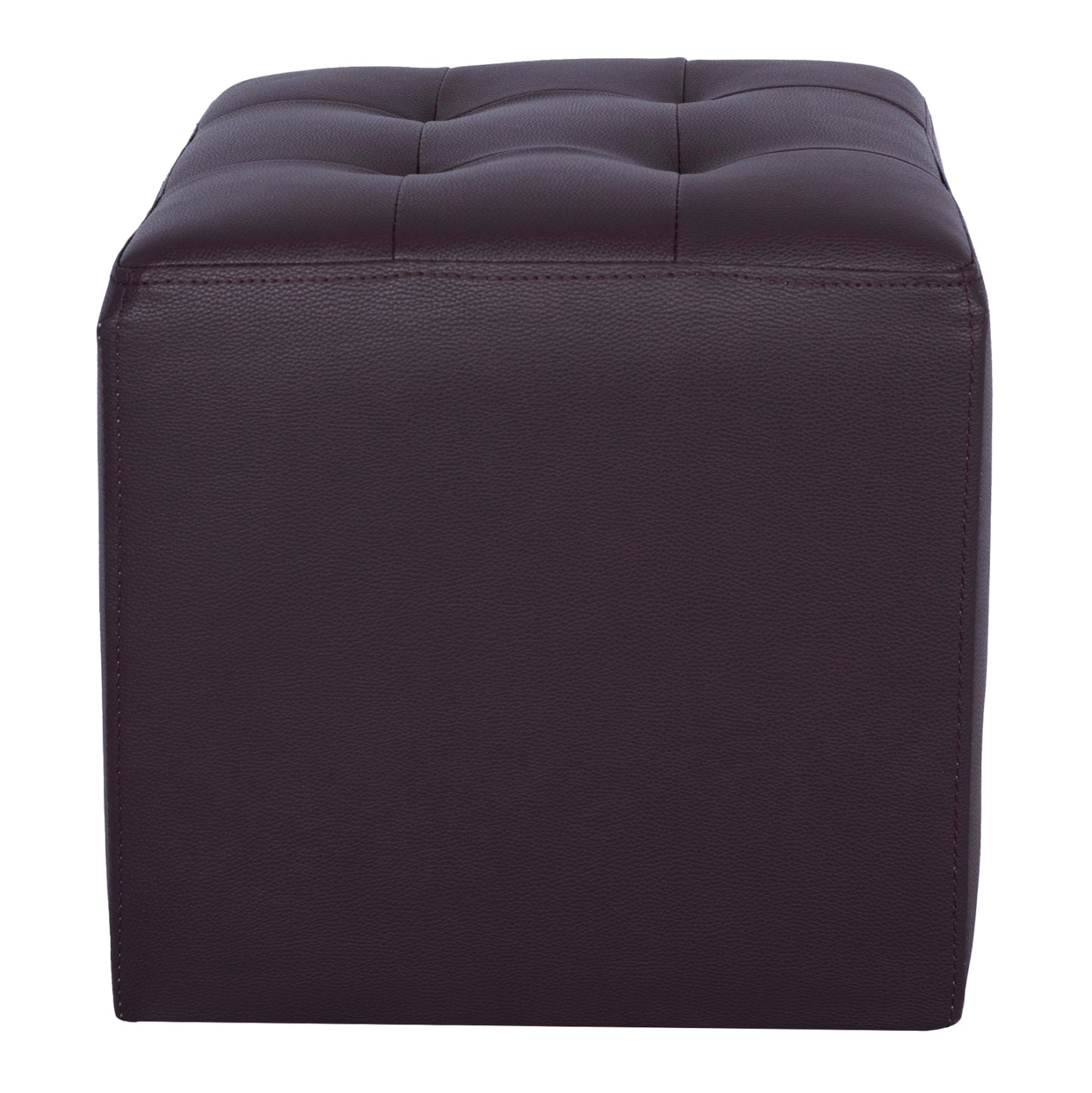 Stool With Pu Brown Punk Hm264.03 37x37x35cm