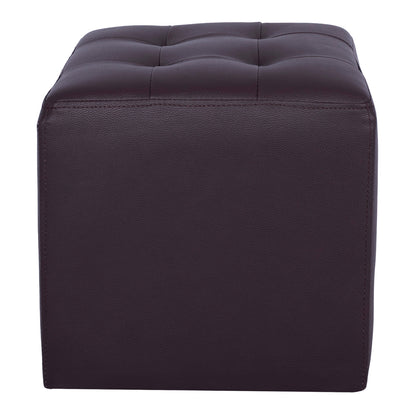 Stool With Pu Brown Punk Hm264.03 37x37x35cm