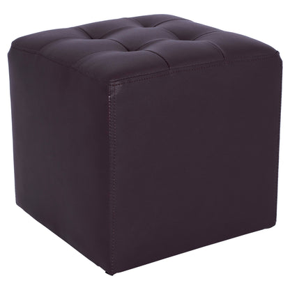 Stool With Pu Brown Punk Hm264.03 37x37x35cm