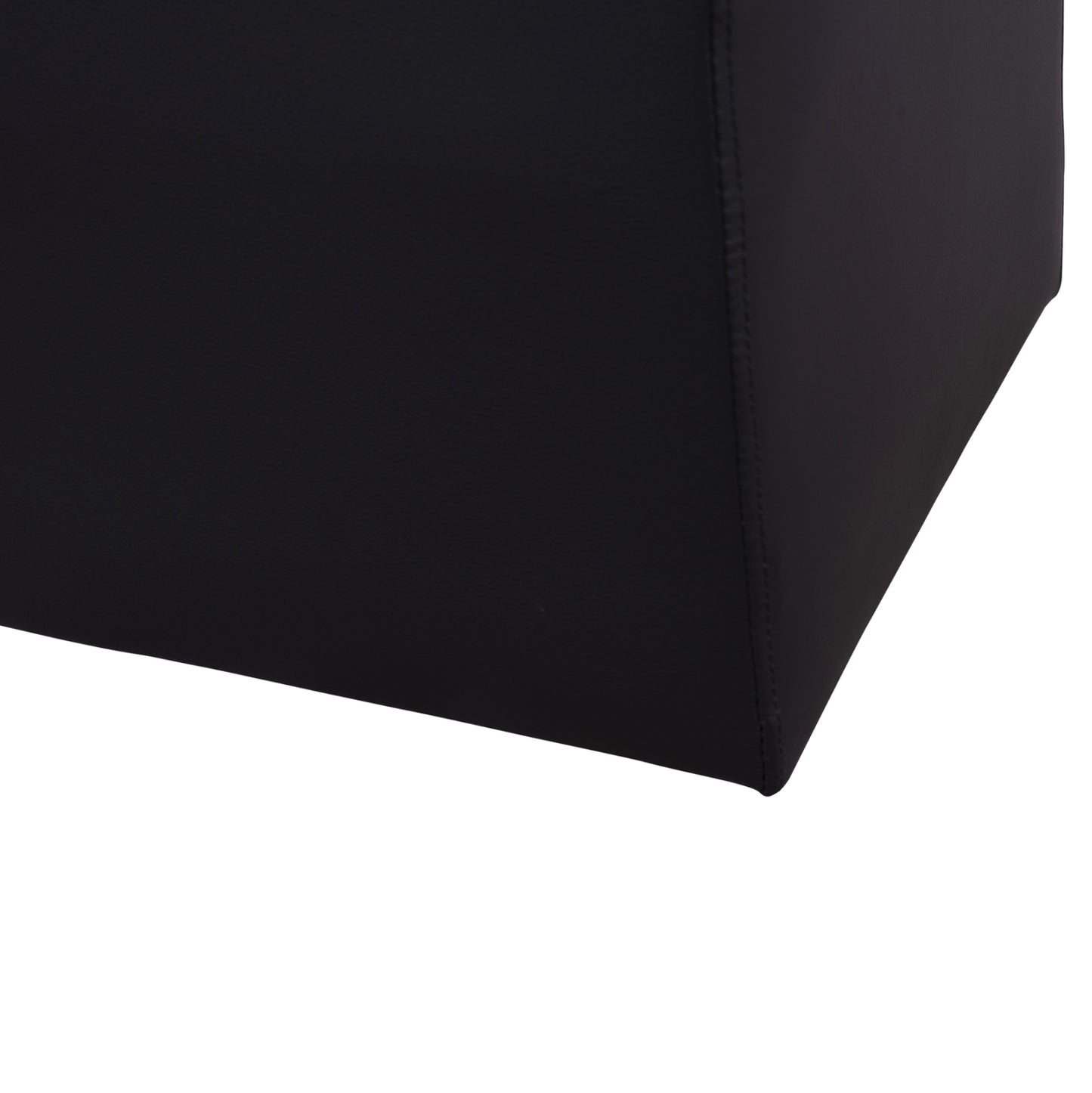 Stool 37x37x35cm With Pu Black Punk Hm264.01