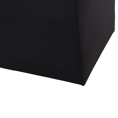 Stool 37x37x35cm With Pu Black Punk Hm264.01