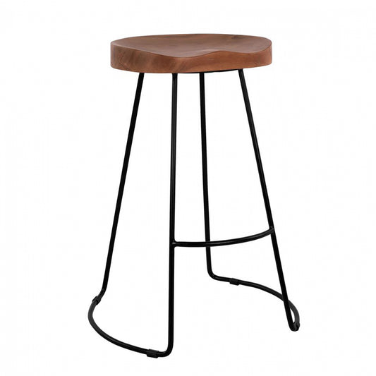 Bar Stool Hm8487.11 From Solid Acacia Wood