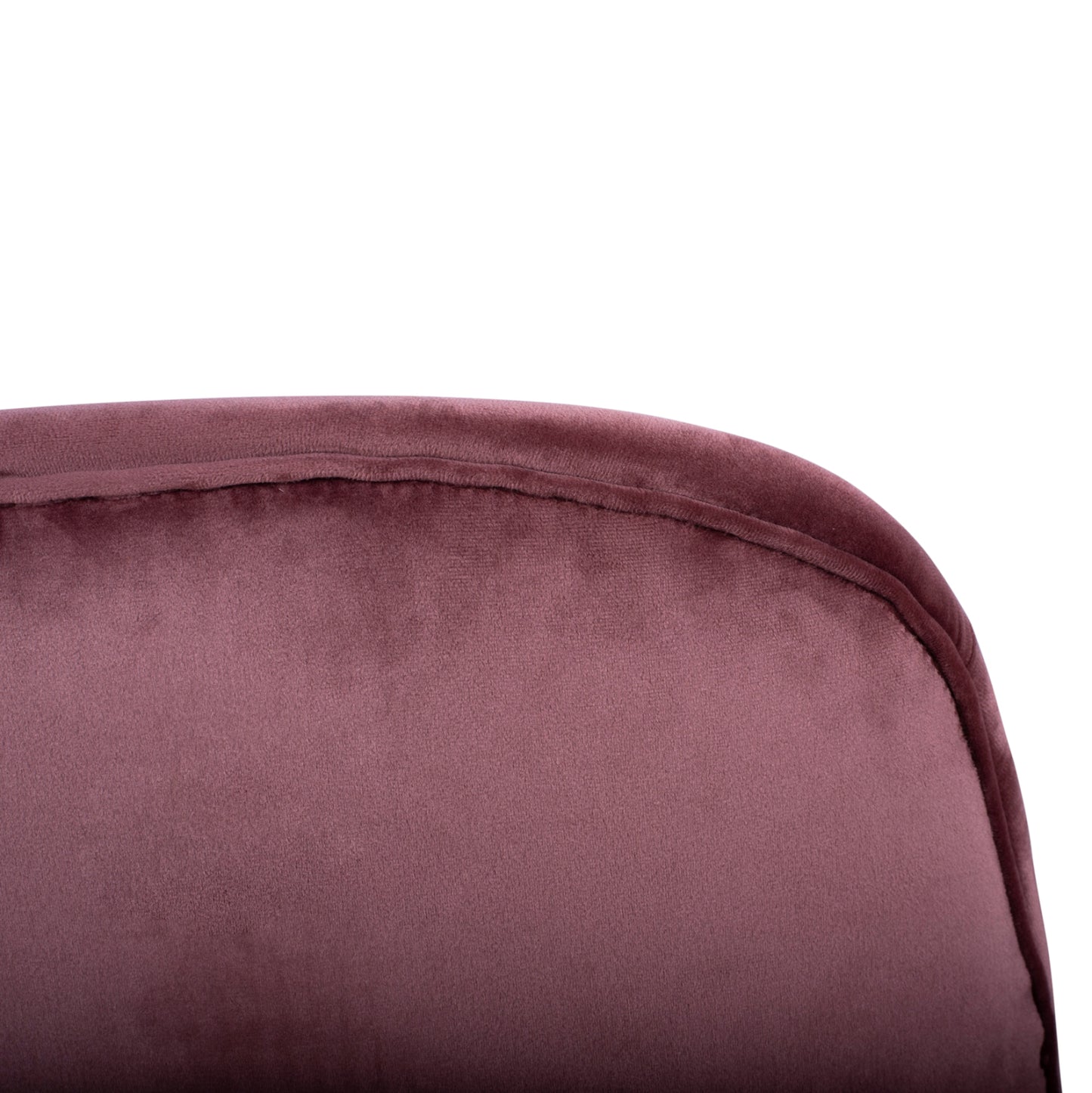 Medium Height Stool Hm8524.02 Velvet Dusty Pink & Gold Metal Frame 48x61x103 Cm.