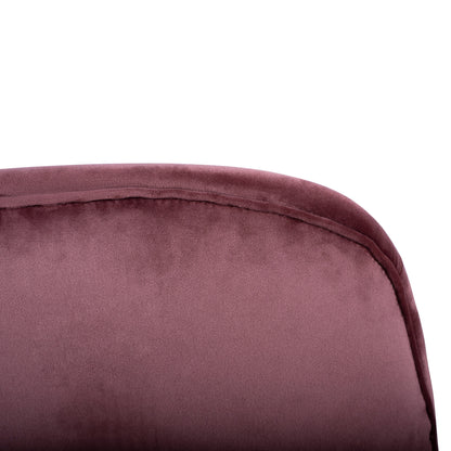 Medium Height Stool Hm8524.02 Velvet Dusty Pink & Gold Metal Frame 48x61x103 Cm.