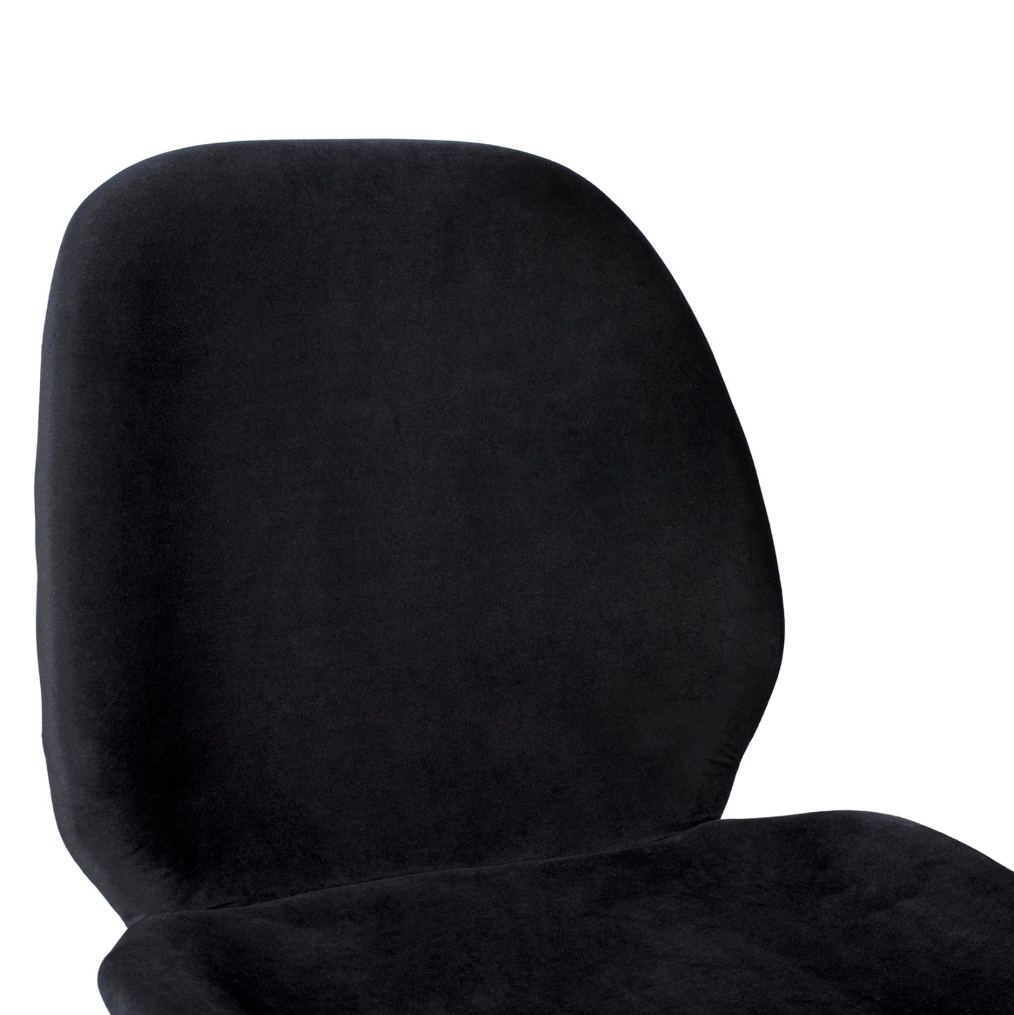 Bar Stool Nora Black Velvet & Gold Metallic Frame Hm8524.04 48x61x103 Cm