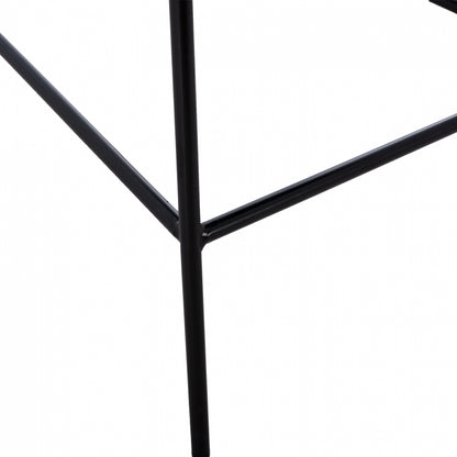Medium Height Stool Hm8735.01 Gray Velvet With Metal Frame 54x58x95y Cm.